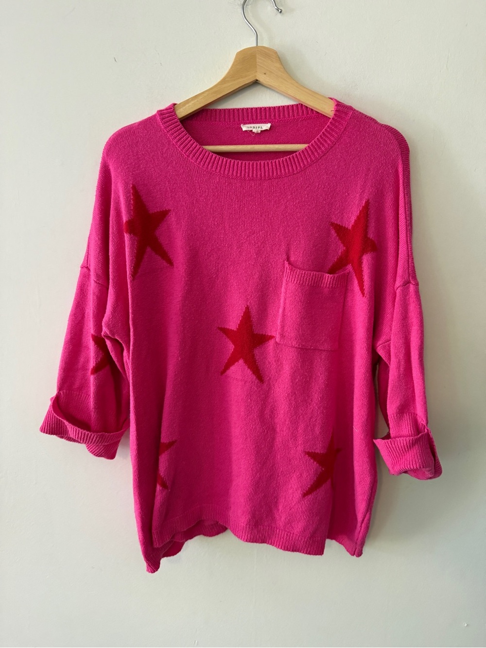 JODIFL Vibrant Fuchsia Knit Top